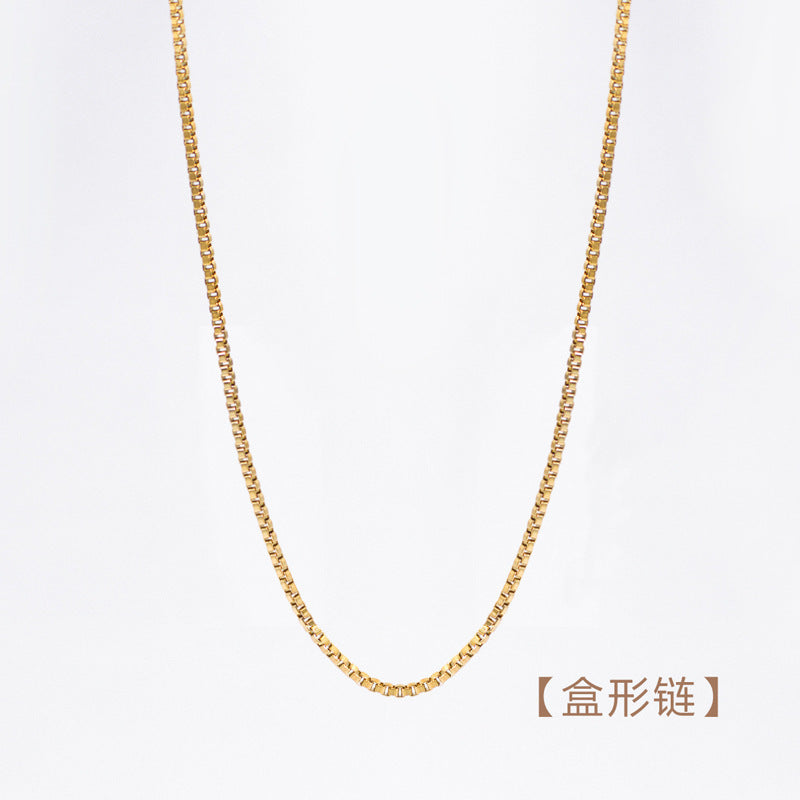 Wholesale colorful natural stone edge DIY titanium steel plated 18K gold accessories